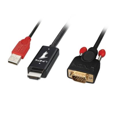 1m HDMI to VGA Converter Adapter Cable - Black